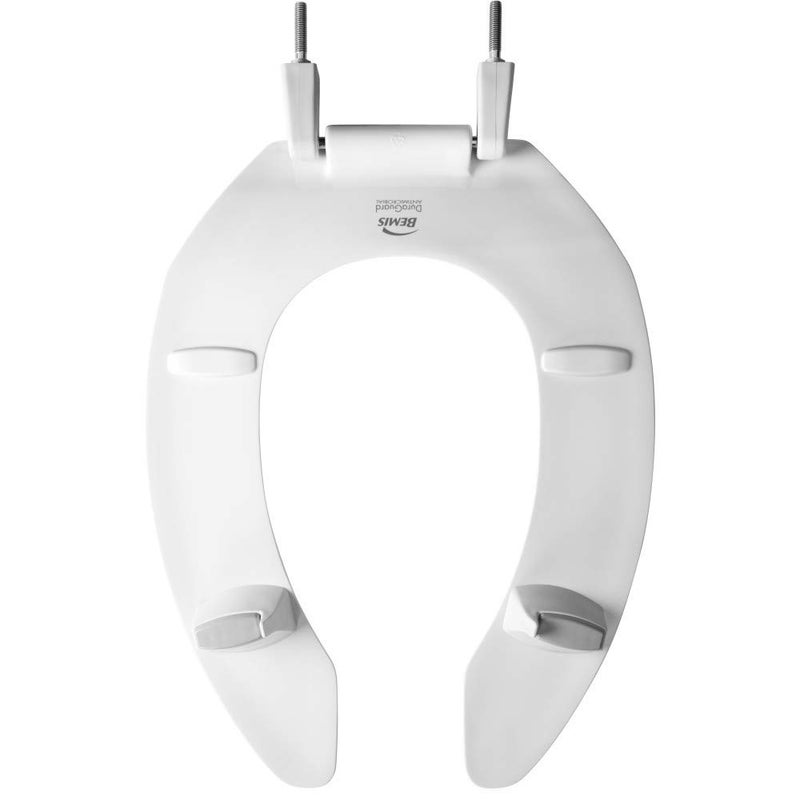 BEMIS 2L2155T 000 Medic-Aid 2" Lift Raised Open Front Plastic Toilet Seat, ELONGATED, Long Lasting Solid Plastic, White - Image 4
